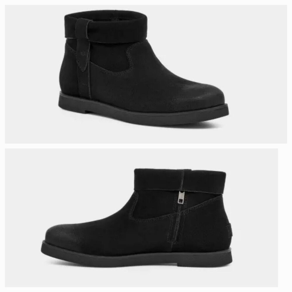 UGG Josefene Cuff black NEW Without Box SIZE 8 distressed suede leather